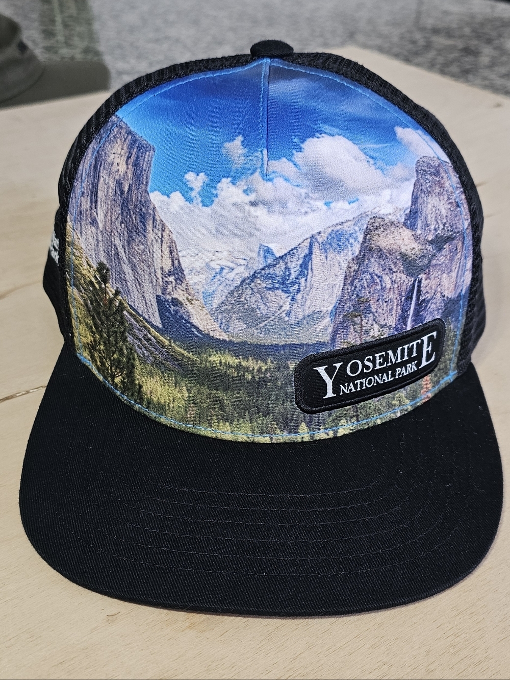Yosemite National Park Scenic Trucker Hat - Blue/Black